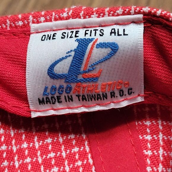Cincinnati Reds Hat Cap Adult Red Check Vintage Logo Athletic Wool Blend - Picture 9 of 11